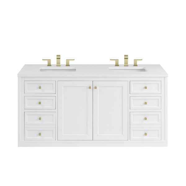 James Martin Chicago 60" Double Vanity with 3 CM Countertop