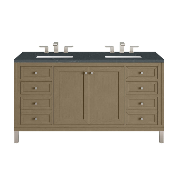James Martin Chicago 60" Double Vanity with 3 CM Countertop