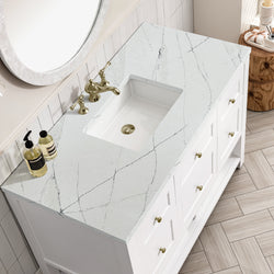 James Martin Breckenridge 48" Single Vanity, Bright White - Luxe Bathroom Vanities