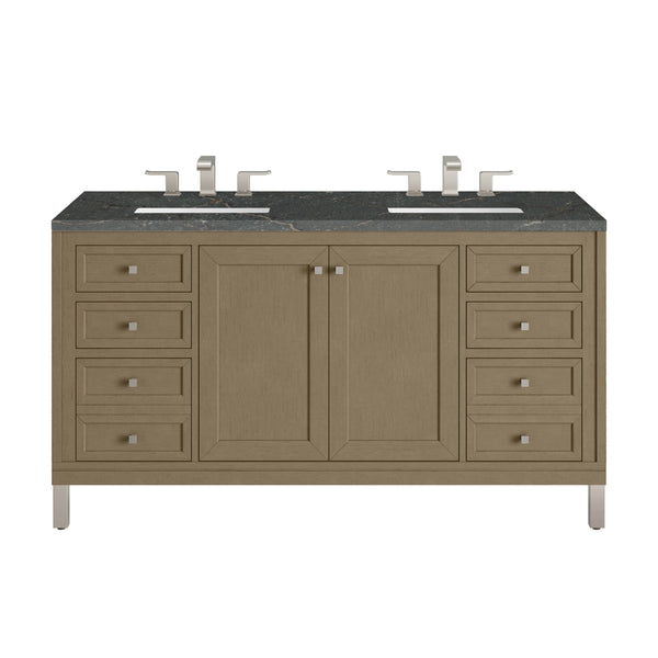 James Martin Chicago 60" Double Vanity with 3 CM Countertop