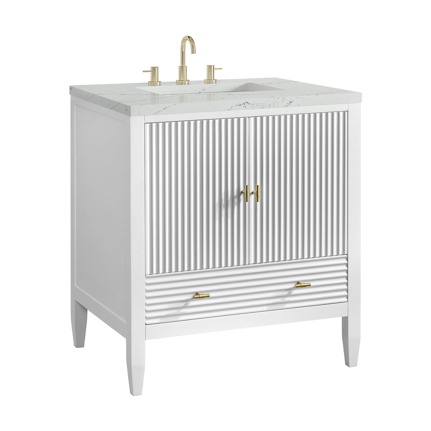 James Martin Myrrin 30" Single Vanity with 3 CM Countertop