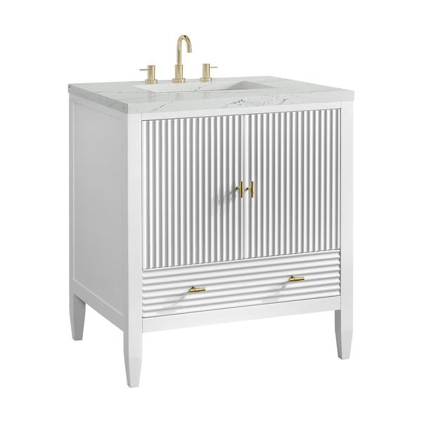 James Martin Myrrin 30" Single Vanity with 3 CM Countertop