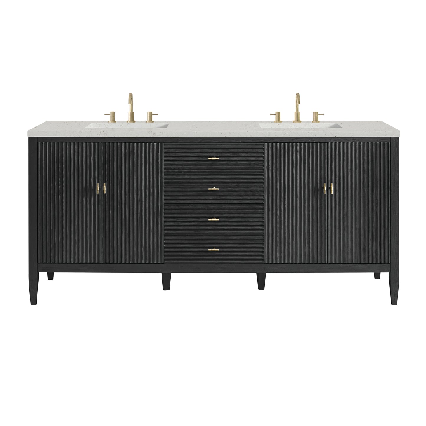 James Martin Myrrin 72" Double Vanity with 3 CM Countertop