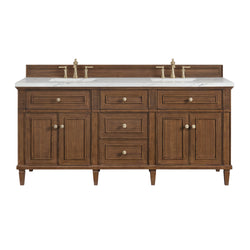 James Martin Lorelai 72" Double Vanity with 3 CM Countertop & FreePower Wireless Charger
