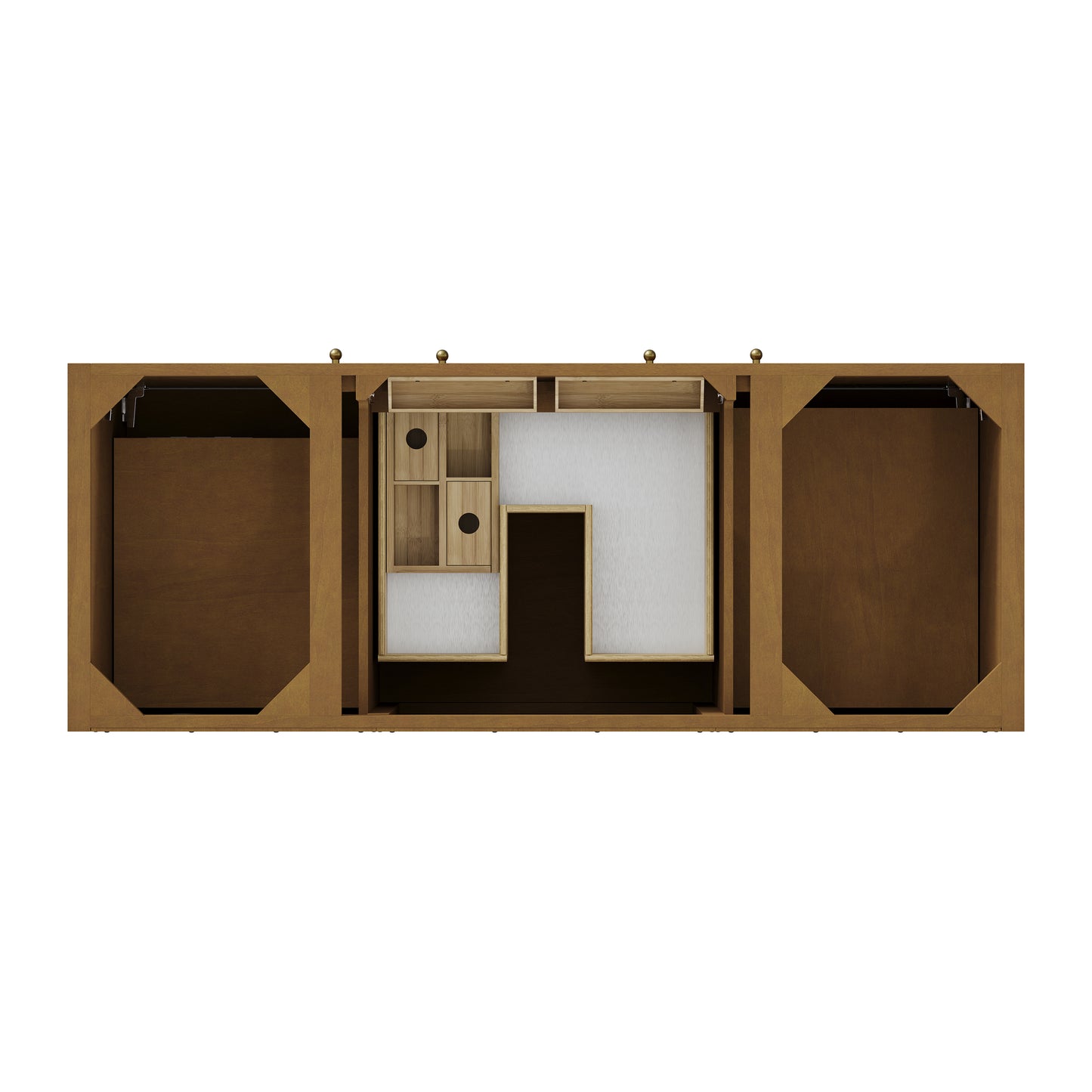 James Martin Hudson 60" Single Vanity with 3 CM Countertop & FreePower Wireless Charger