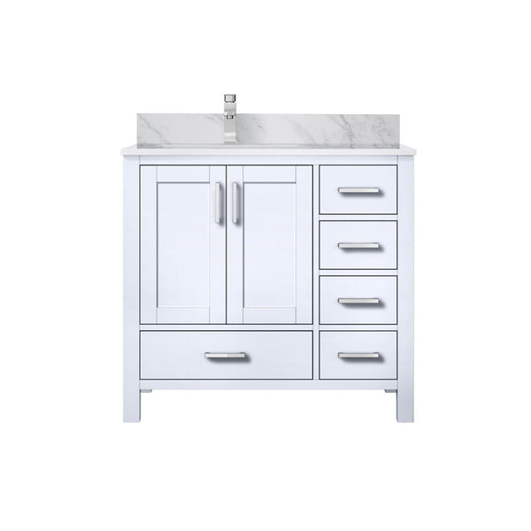 Lexora Collection Jacques 36 inch Bath Vanity, Top, and Faucet Set - Luxe Bathroom Vanities