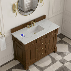 James Martin Brookfield 48" Single Vanity with 3 CM Countertop & FreePower Wireless Charger