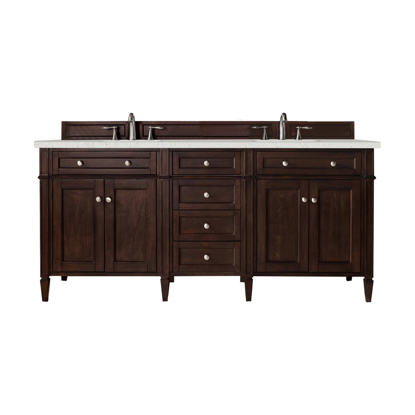 James Martin Brittany 72" Double Vanity with 3 CM Countertop