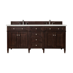 James Martin Brittany 72" Double Vanity with 3 CM Countertop