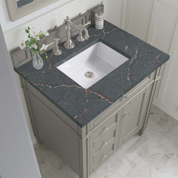 James Martin Brittany 30" Single Vanity with 3 CM Countertop