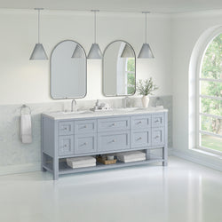 James Martin Breckenridge 72" Double Vanity w/ 3 CM Countertop