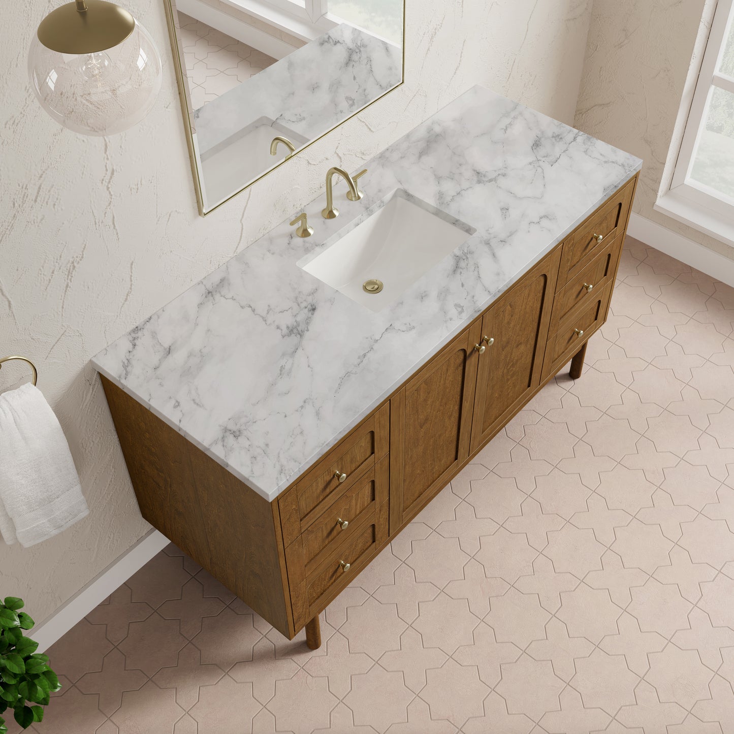 James Martin Laurent 60" Single Vanity with 3 CM Countertop
