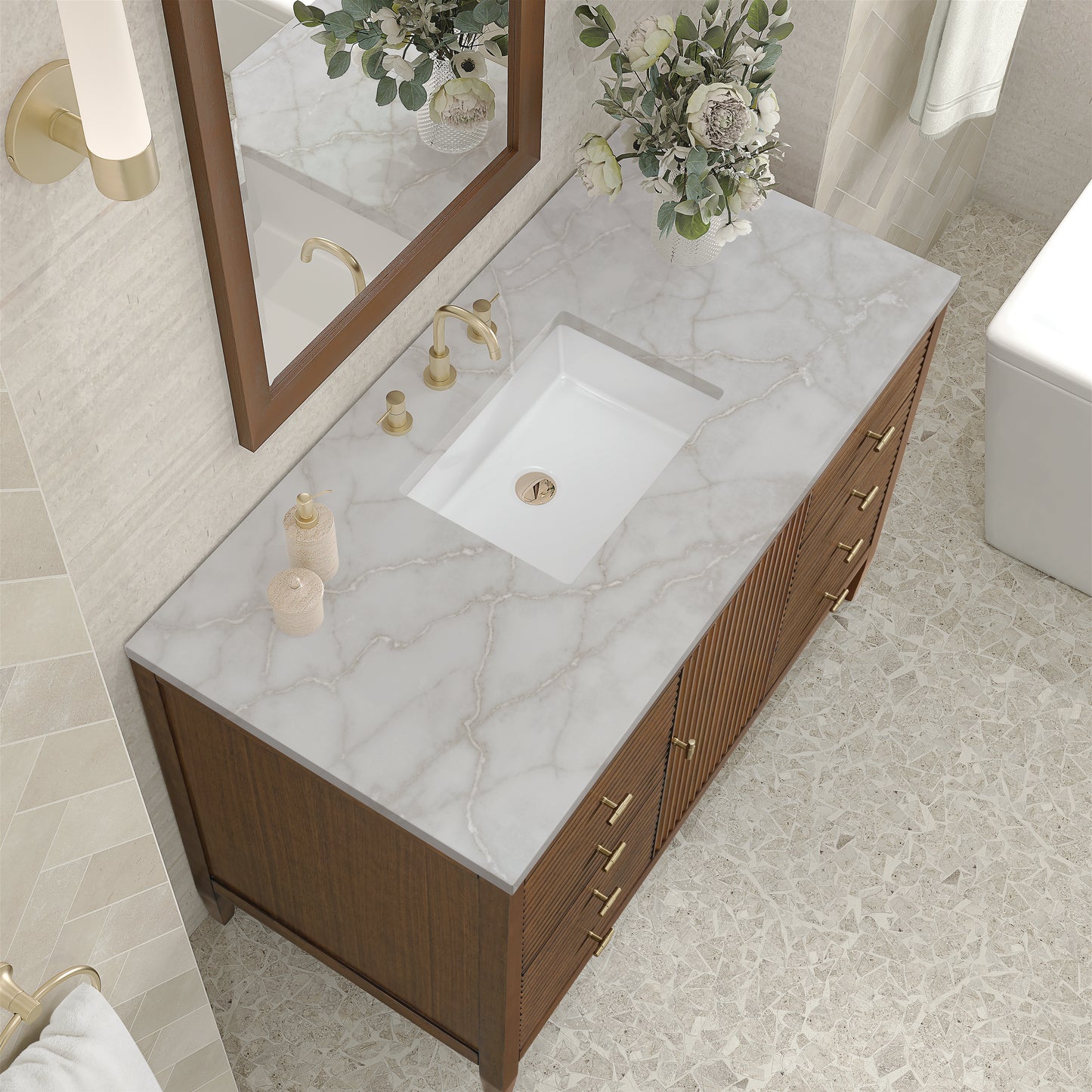 James Martin Myrrin 48" Single Vanity with 3 CM Countertop