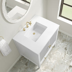 James Martin Myrrin 30" Single Vanity with 3 CM Countertop