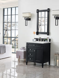 James Martin Brittany 30" Single Vanity with 3 CM Countertop