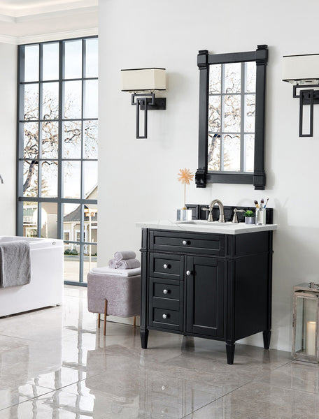 James Martin Brittany 30" Single Vanity with 3 CM Countertop