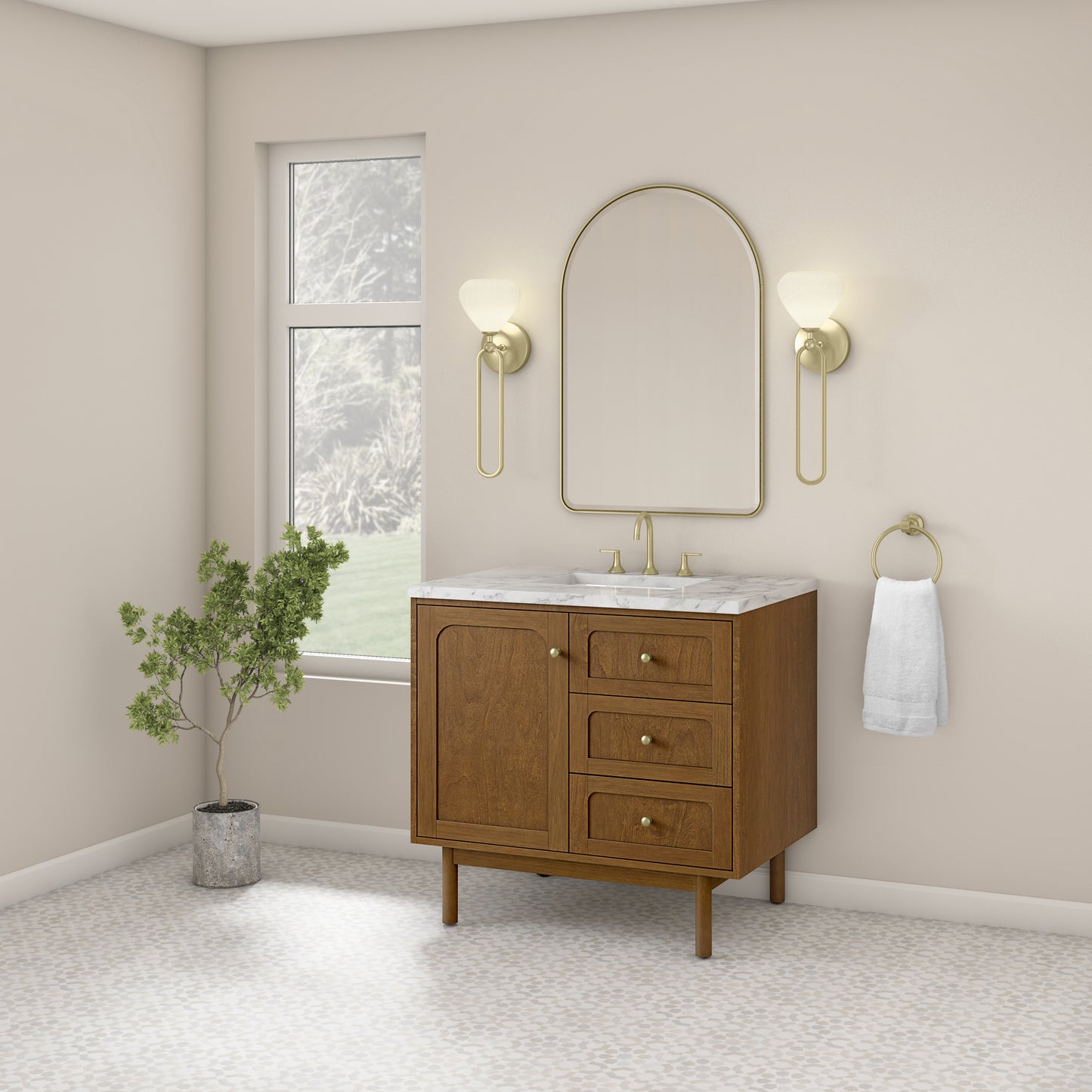 James Martin Laurent 36" Single Vanity with 3 CM Countertop