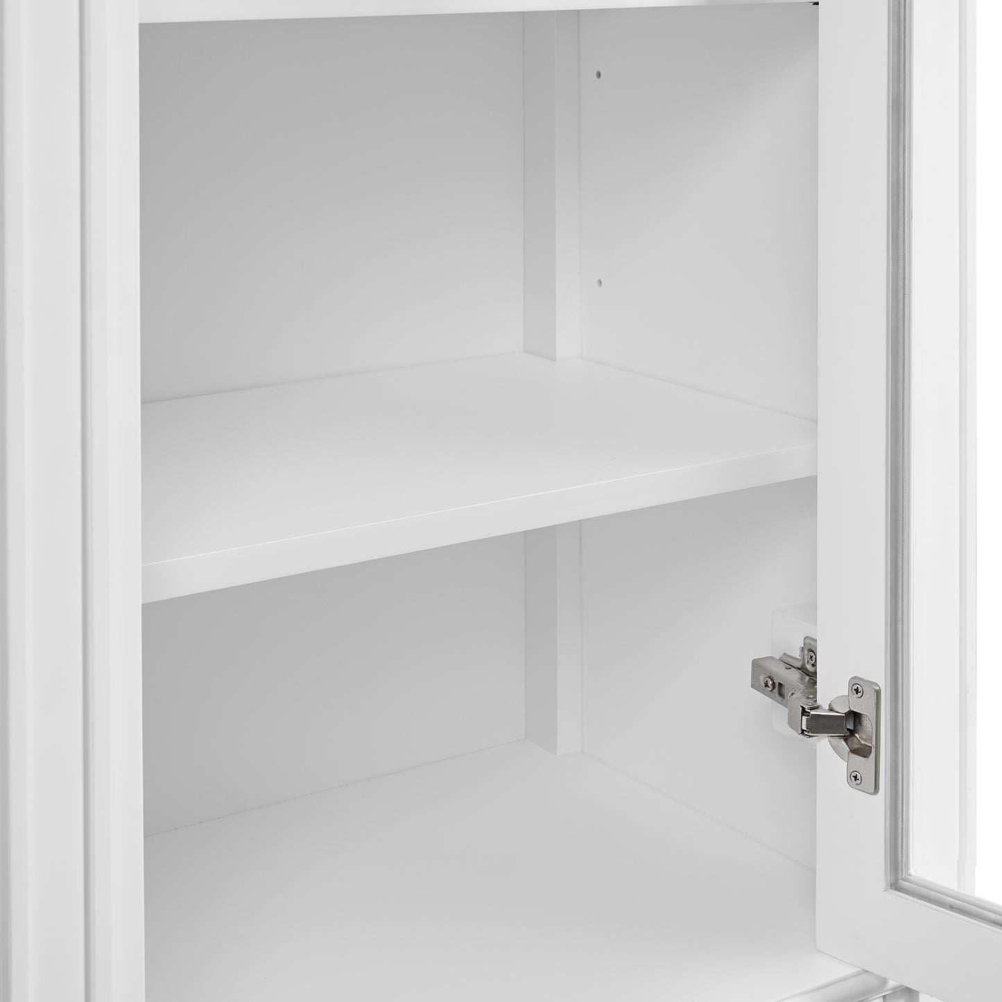 James Martin Brittany Linen Cabinet, Bright White