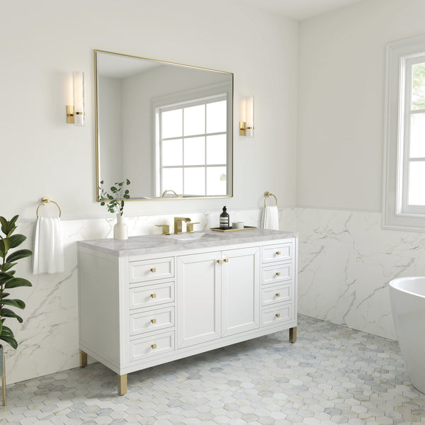 James Martin Chicago 60" Single Vanity with 3 CM Countertop