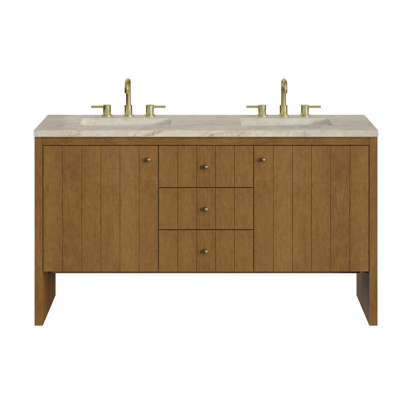 James Martin Hudson 60" Double Vanity with 3 CM Countertop