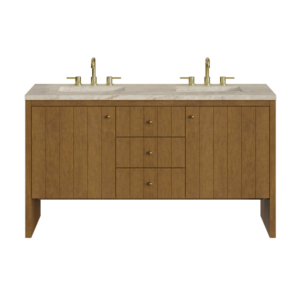 James Martin Hudson 60" Double Vanity with 3 CM Countertop