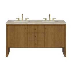 James Martin Hudson 60" Double Vanity with 3 CM Countertop & FreePower Wireless Charger