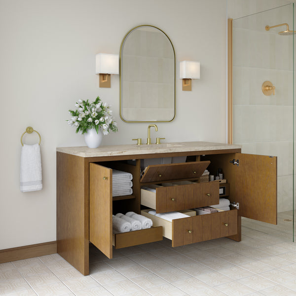 James Martin Hudson 60" Single Vanity with 3 CM Countertop
