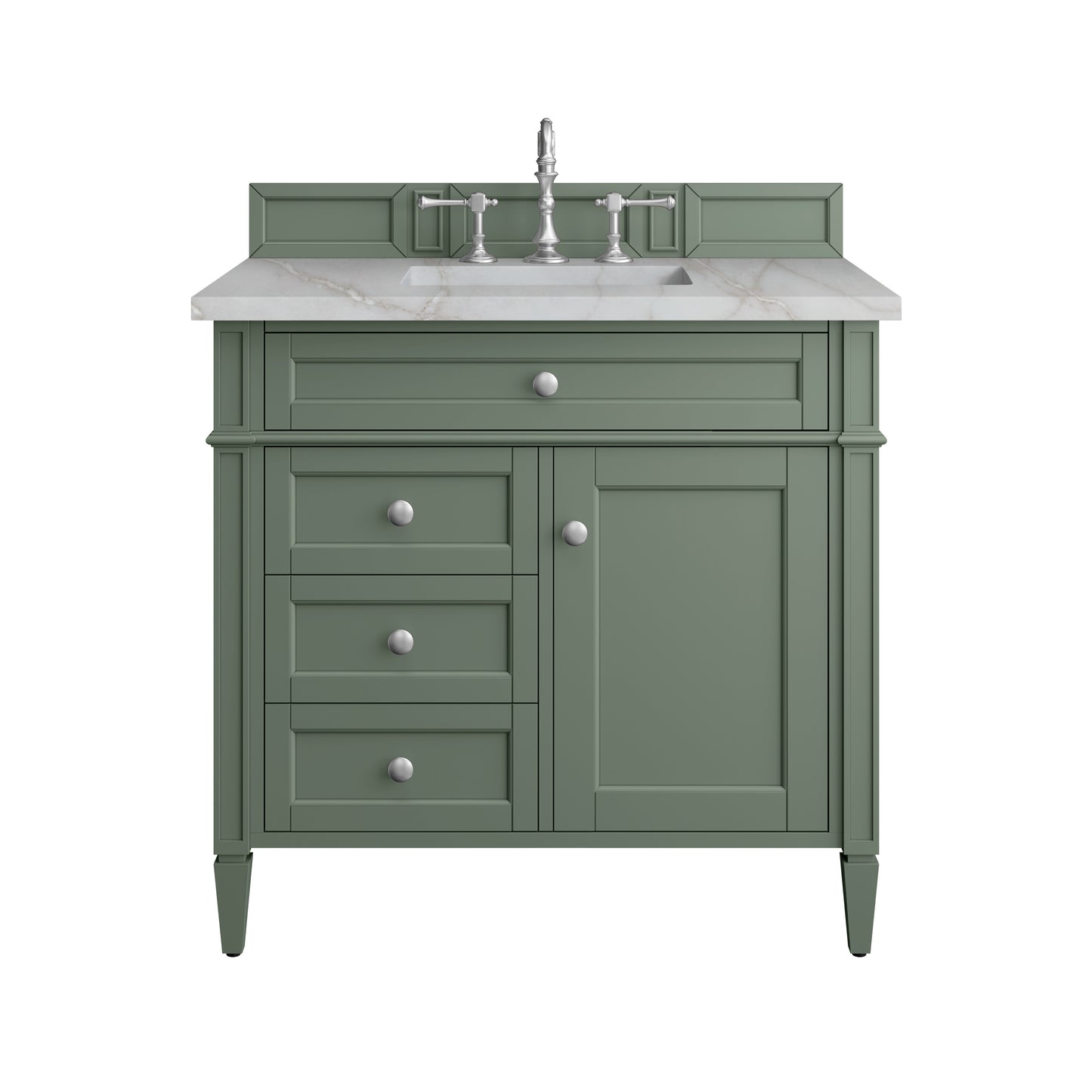 James Martin Brittany 36" Single Vanity with 3 Countertop