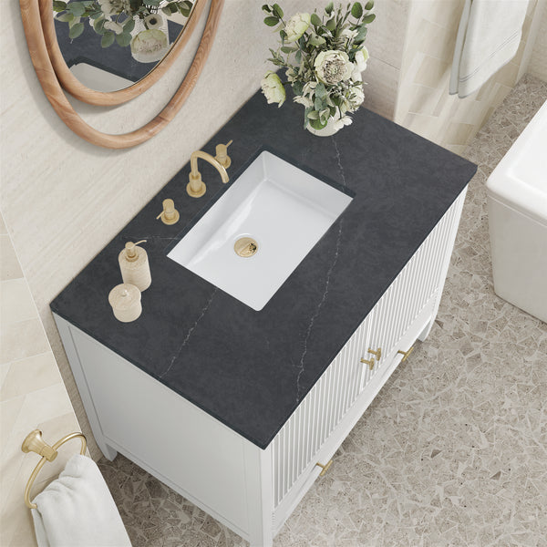 James Martin Myrrin 36" Single Vanity with 3 CM Countertop