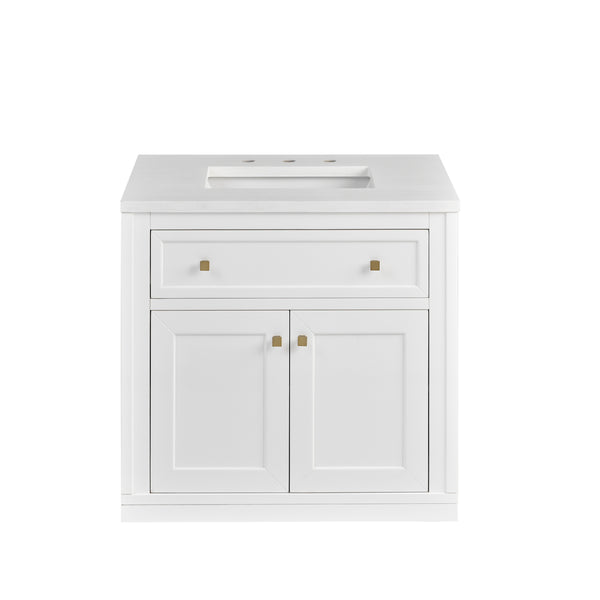 James Martin Chicago 30" Single Vanity with 3 CM Countertop