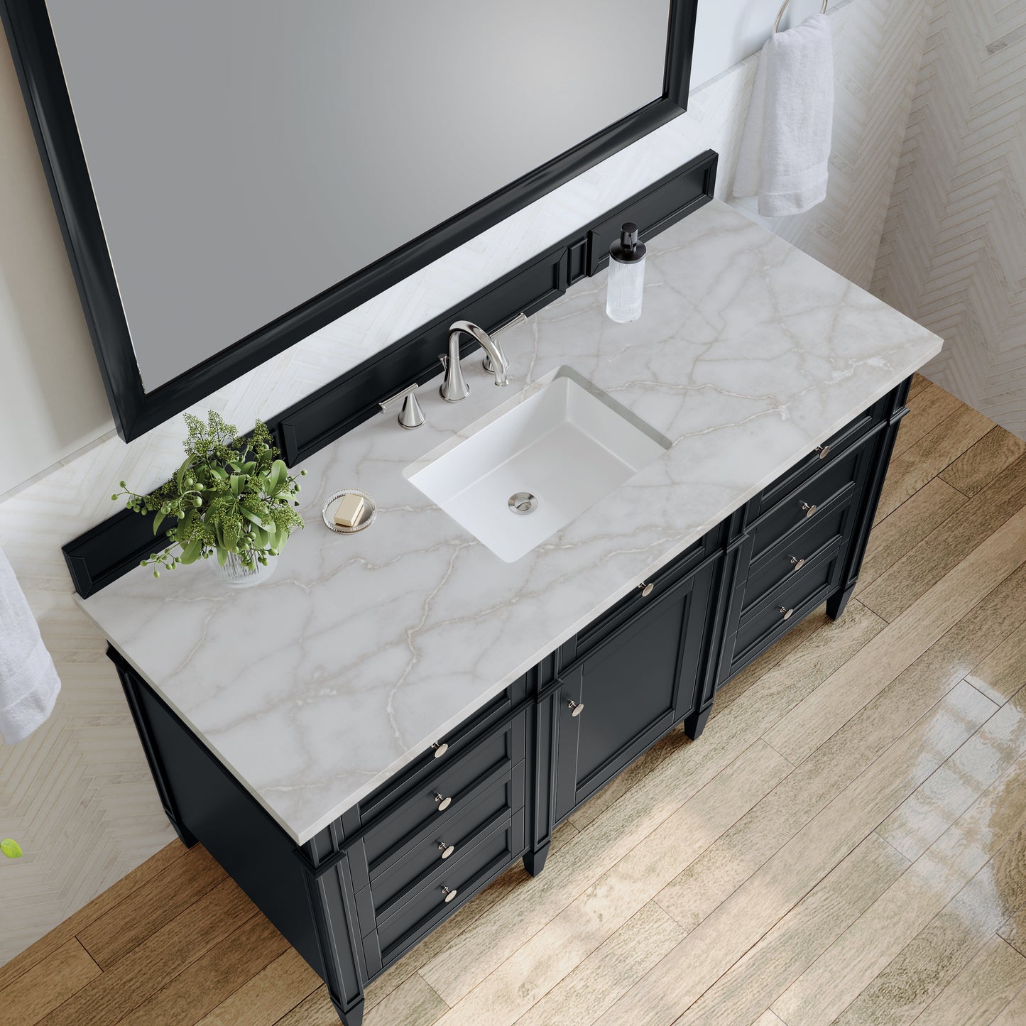 James Martin Brittany 60" Single Vanity with 3 CM Countertop