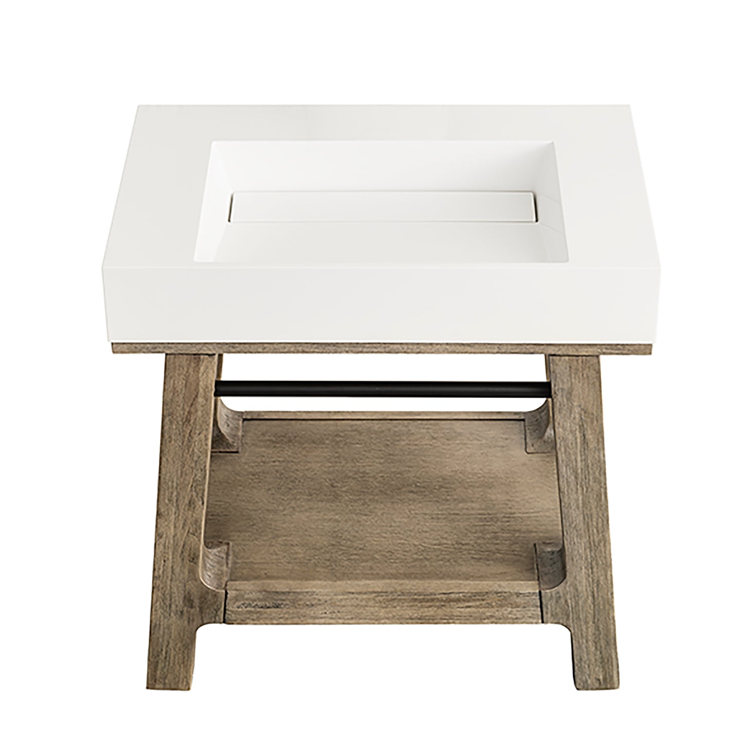 James Martin Auburn 31.5" Sink Console in Weathered Timber - Luxe Bathroom Vanities