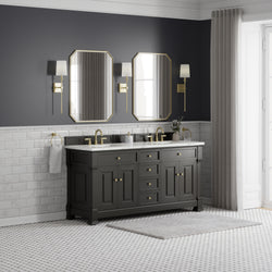 James Martin Brookfield 72" Double Vanity with 3 CM Countertop & FreePower Wireless Charger