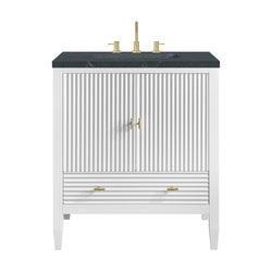 James Martin Myrrin 30" Single Vanity with 3 CM Countertop