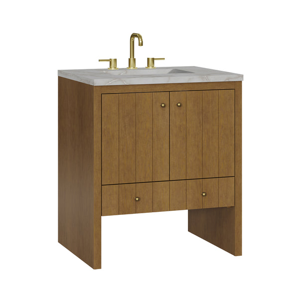 James Martin Hudson 30" Single Vanity with 3 CM Countertop