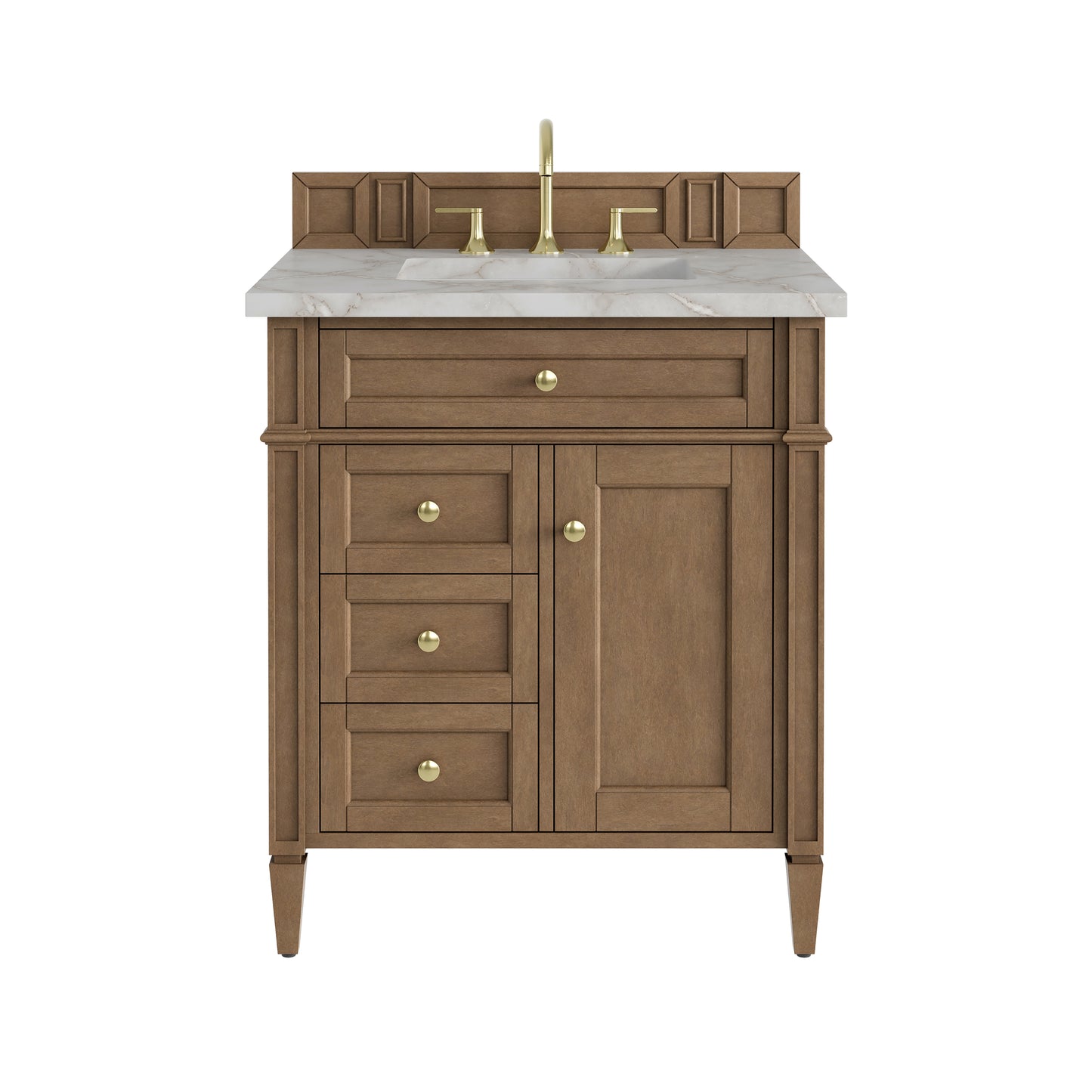 James Martin Brittany 30" Single Vanity with 3 CM Countertop