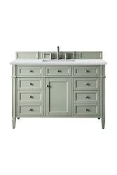 James Martin Brittany 48" Single Vanity with 3 CM Countertop & FreePower Wireless Charger