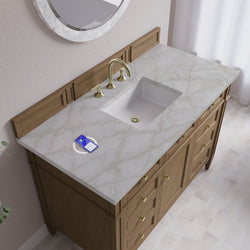 James Martin Brittany 48" Single Vanity with 3 CM Countertop & FreePower Wireless Charger