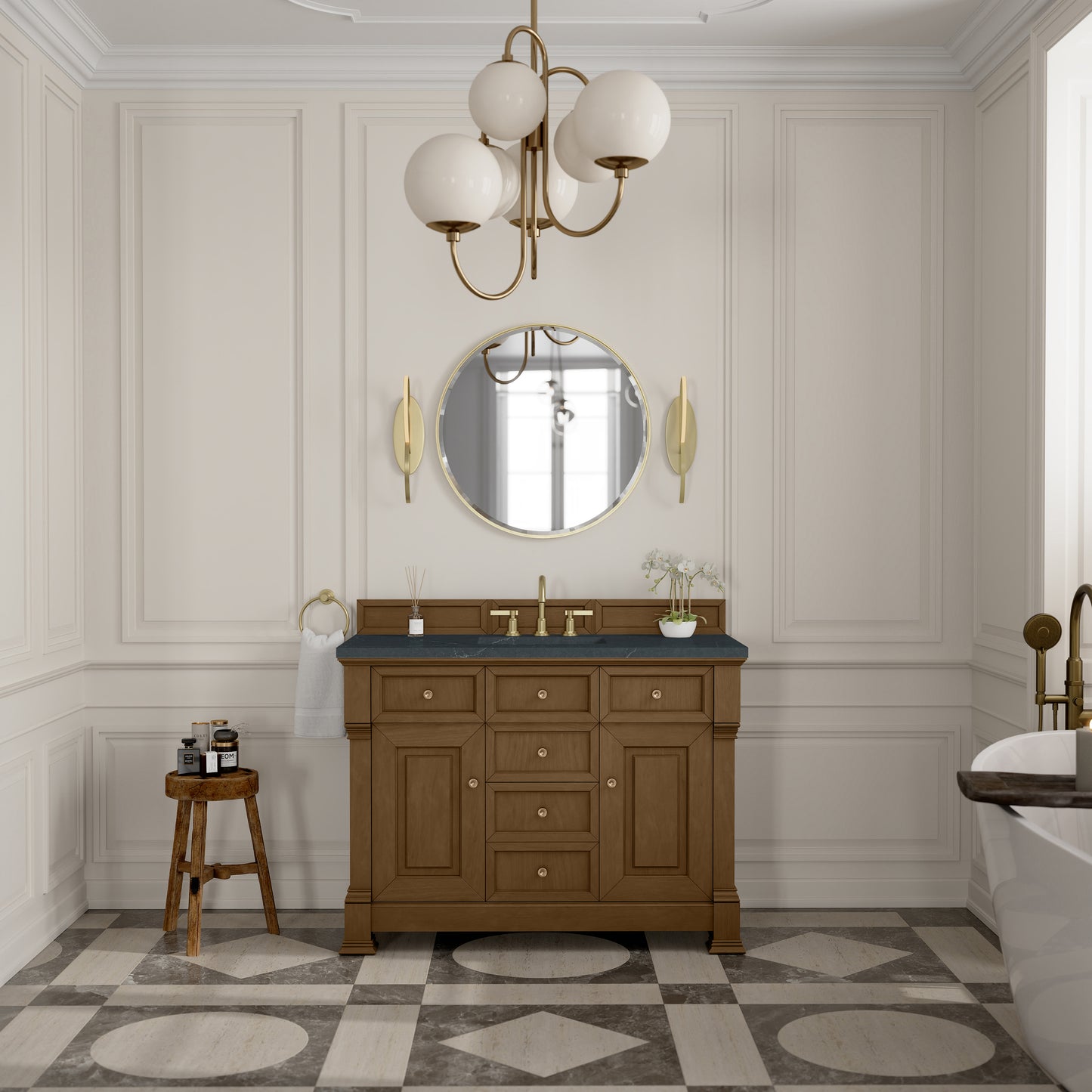 James Martin Brookfield 48" Single Vanity with 3 CM Countertop - Luxe Bathroom Vanities