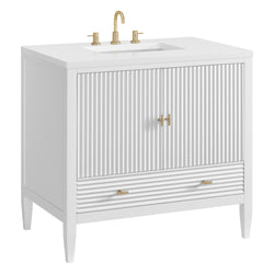 James Martin Myrrin 36" Single Vanity with 3 CM Countertop