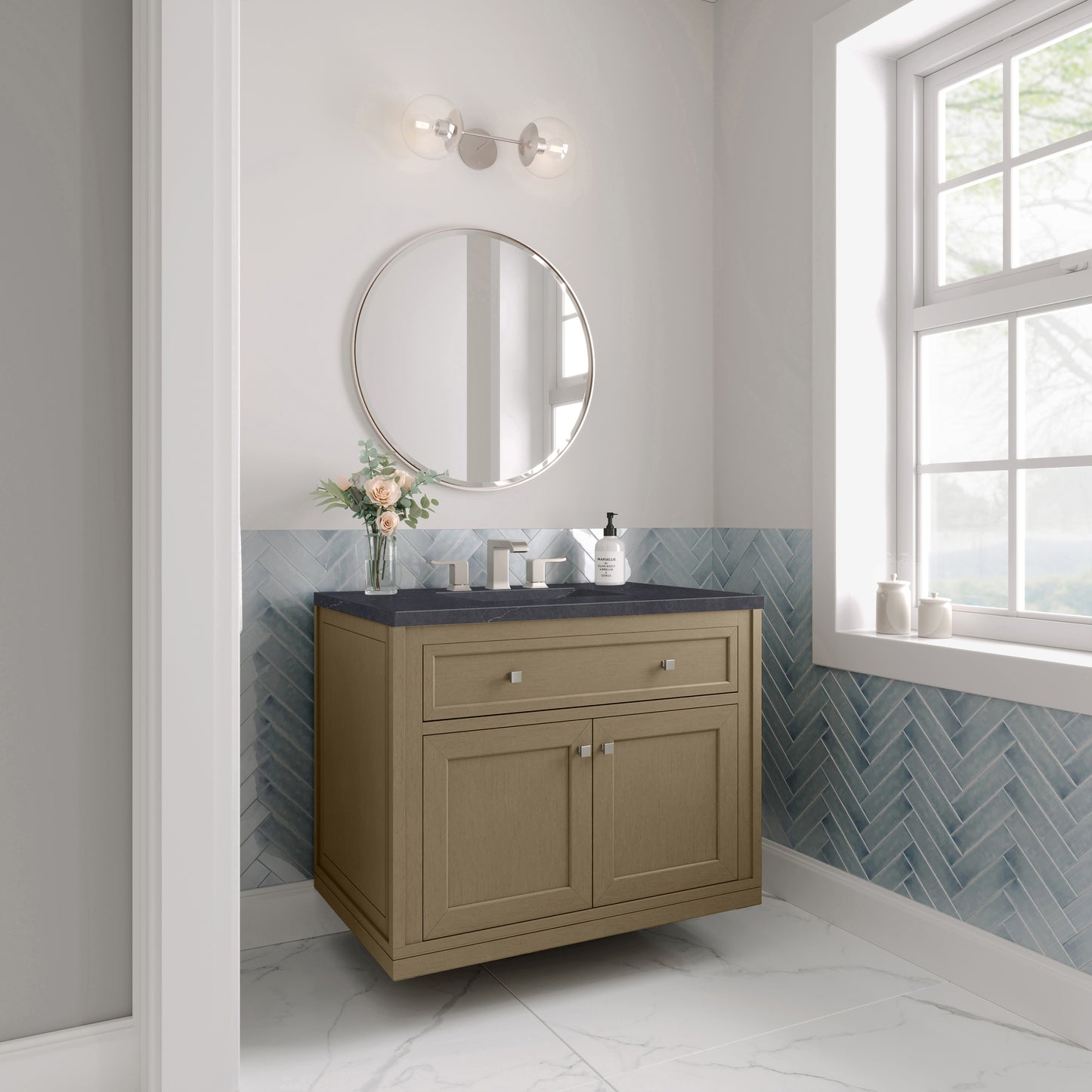 James Martin Chicago 36" Single Vanity with 3 CM Countertop