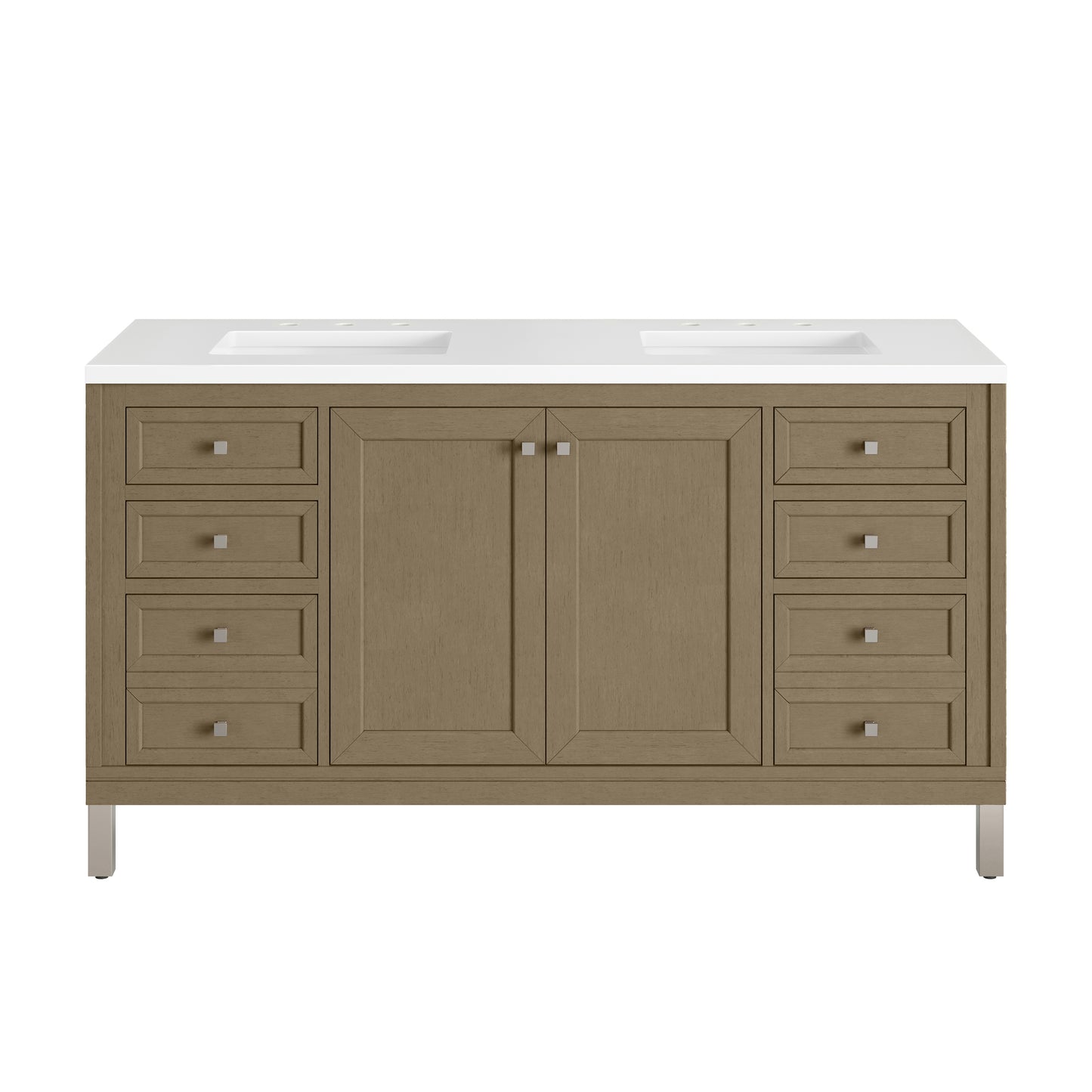 James Martin Chicago 60" Double Vanity with 3 CM Countertop