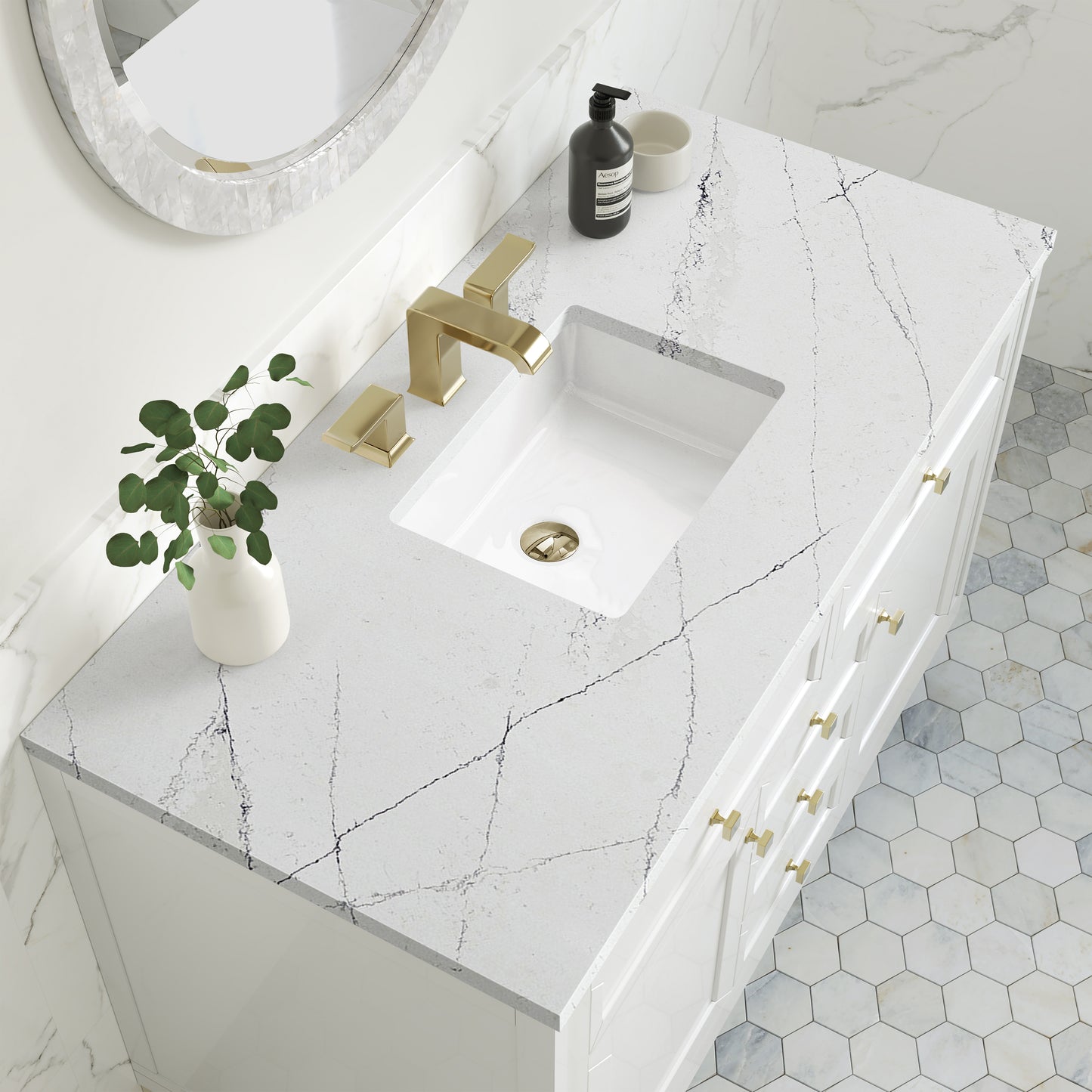 James Martin Chicago 48" Single Vanity with 3 CM Countertop