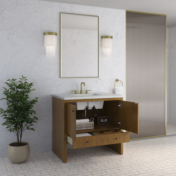 James Martin Hudson 36" Single Vanity with 3 CM Countertop