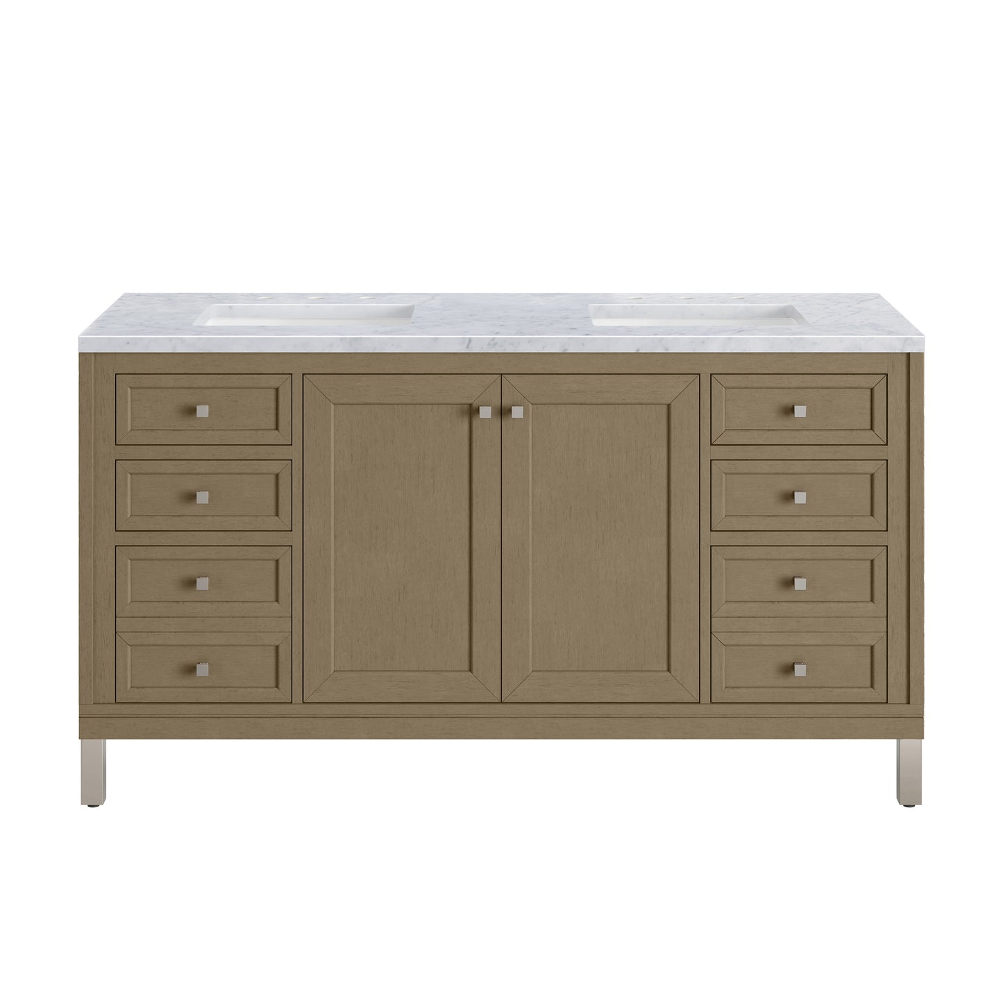 James Martin Chicago 60" Double Vanity with 3 CM Countertop