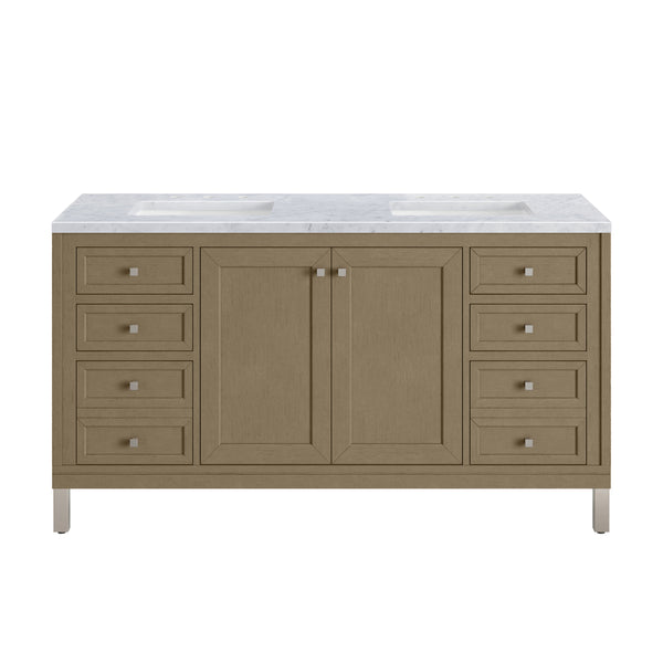 James Martin Chicago 60" Double Vanity with 3 CM Countertop