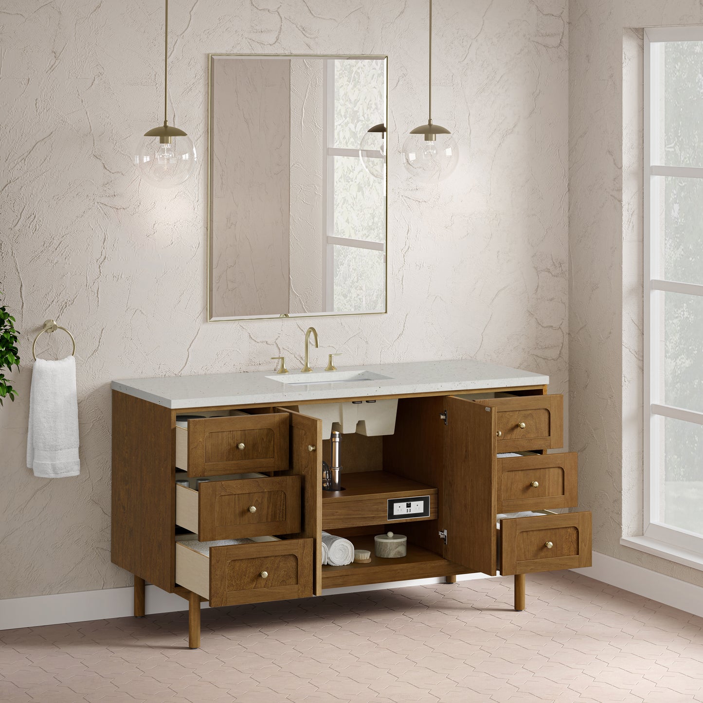 James Martin Laurent 60" Single Vanity with 3 CM Countertop