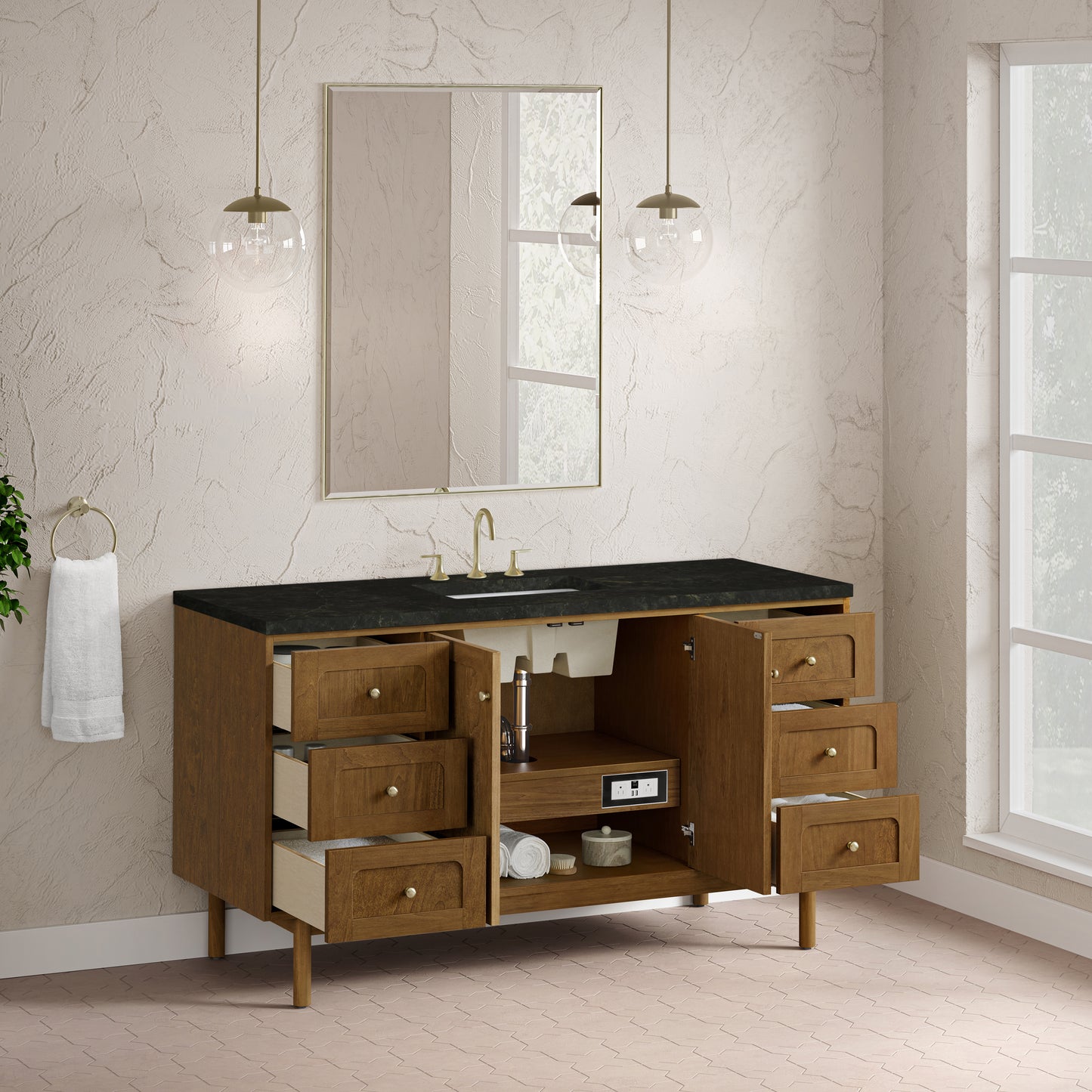 James Martin Laurent 60" Single Vanity with 3 CM Countertop