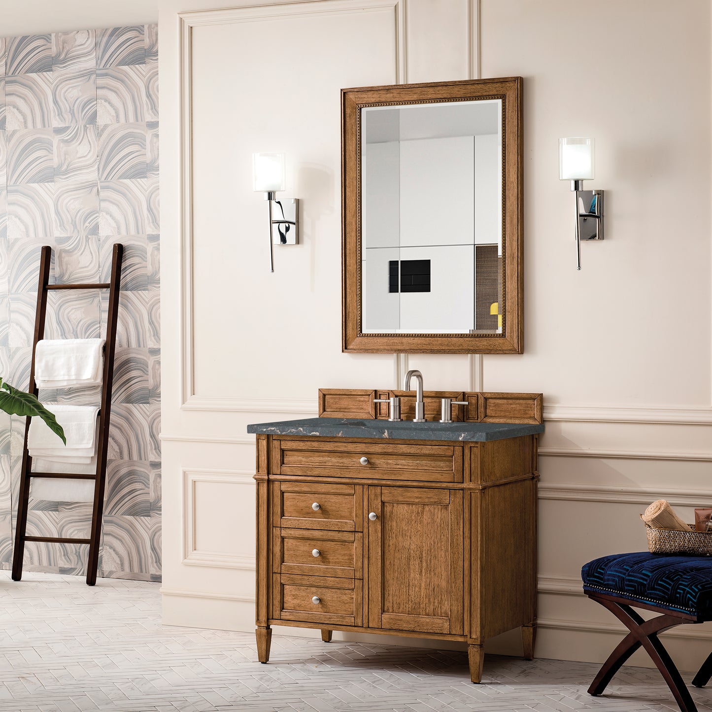 James Martin Brittany 36" Single Vanity with 3 Countertop