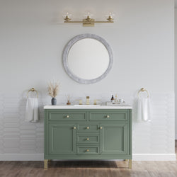 James Martin Chicago 48" Single Vanity with 3 CM Countertop
